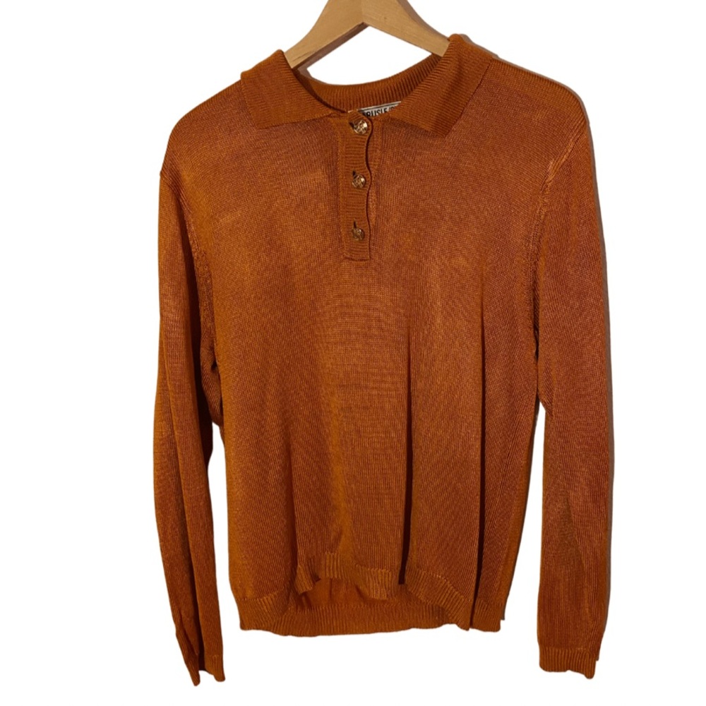 Carlisle Women’s Orange Silk Sweater